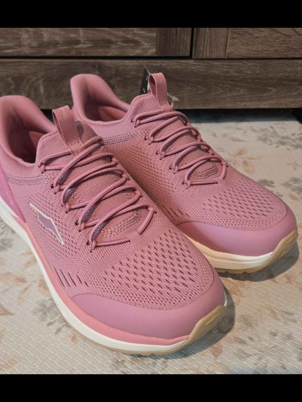 Avia Women’s Dusty Pink Knit Athletic Sneakers